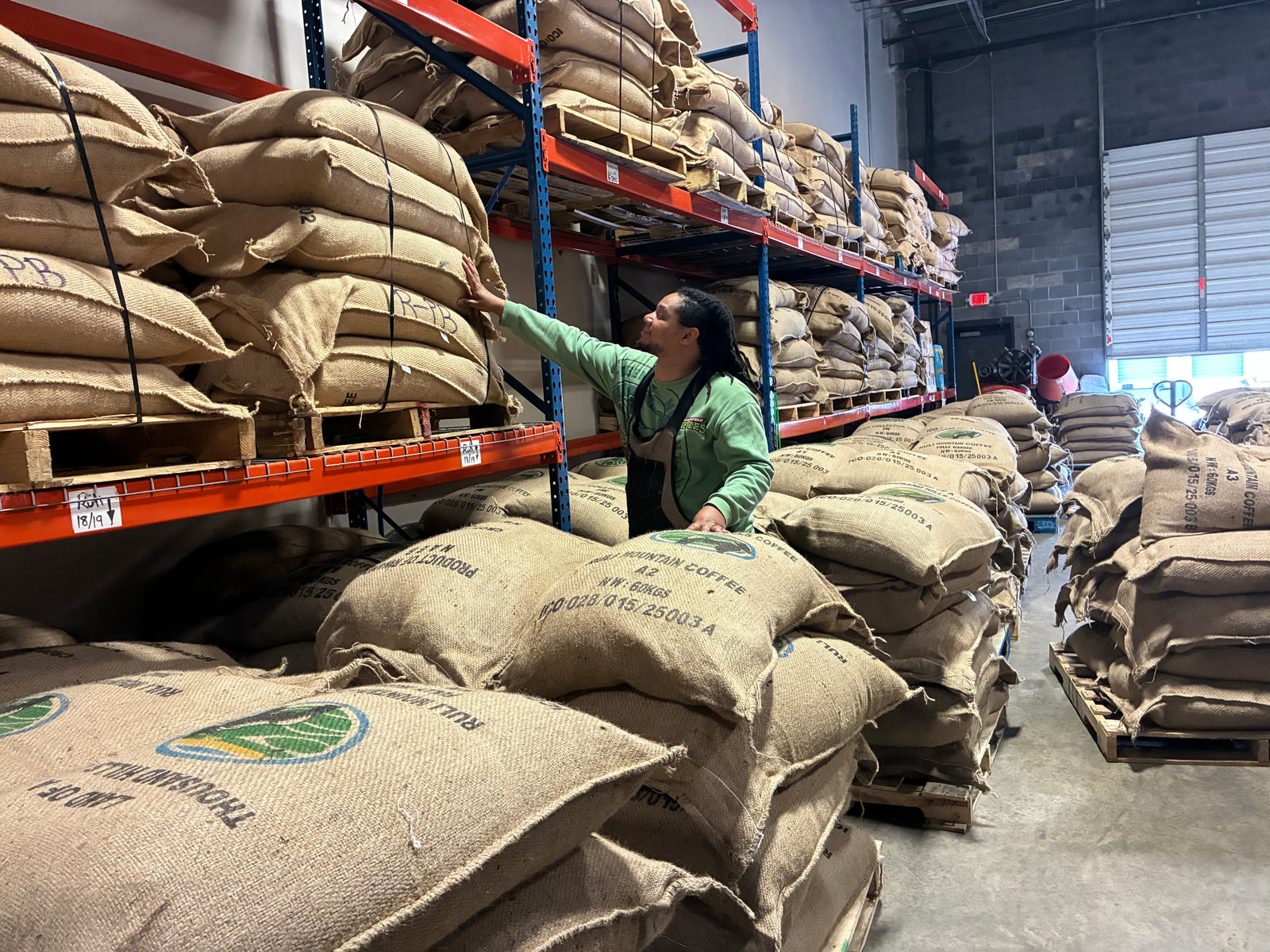 A Fresh Arrival at the Roastery