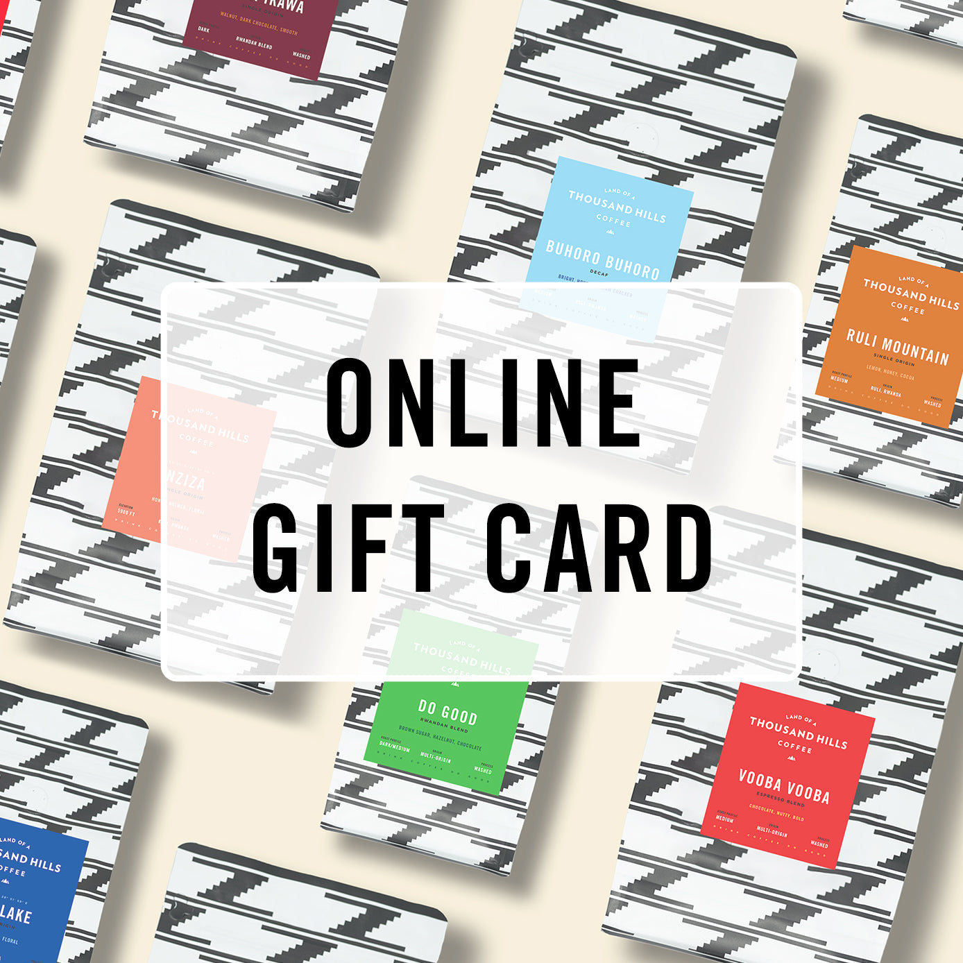 Online Gift Card - Land of a Thousand Hills Coffee