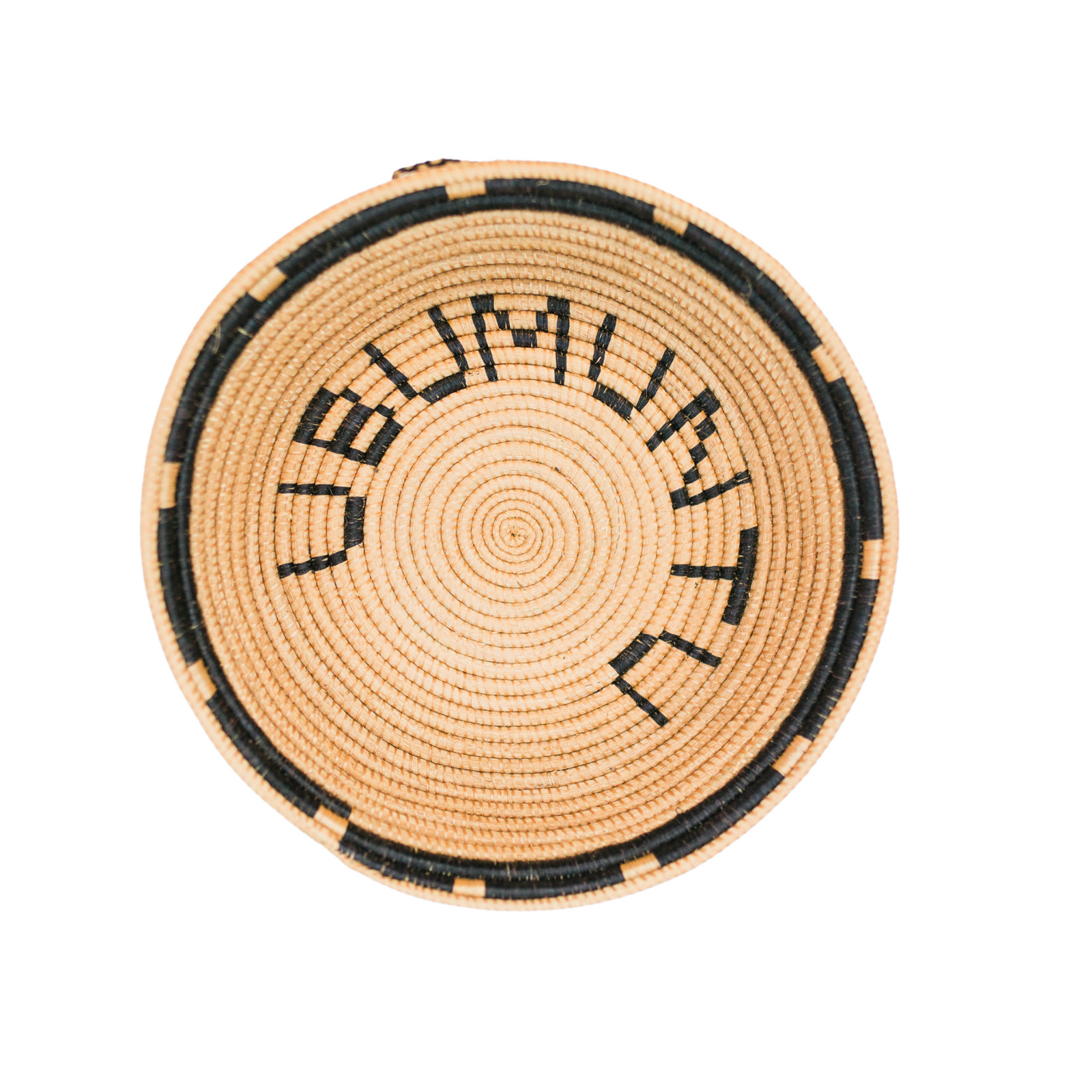 Ubumuntu Rwandan Bowl Black + Tan