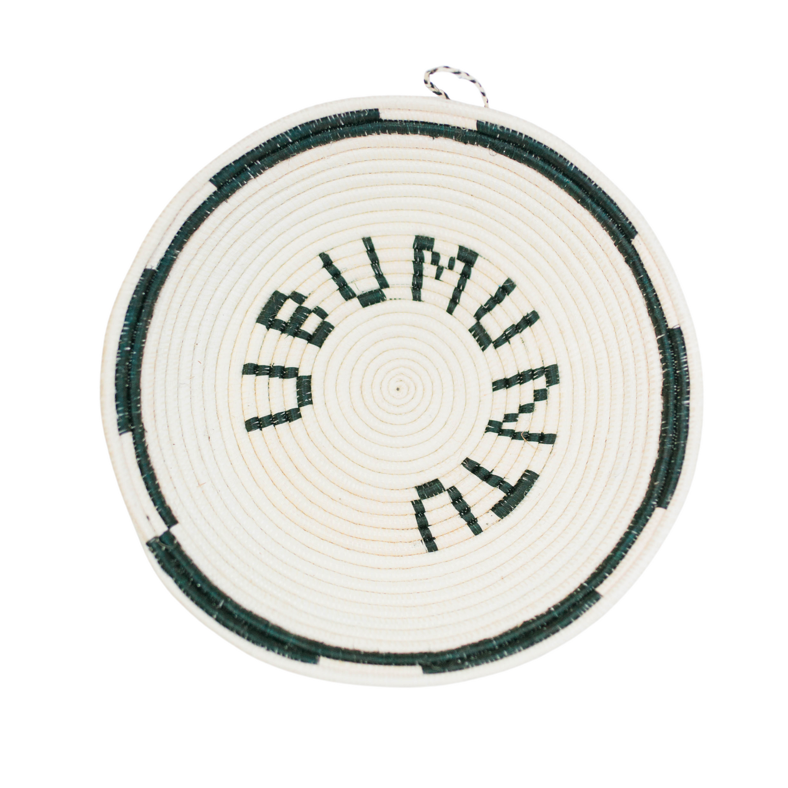 Ubumuntu Rwandan Bowl Black + White